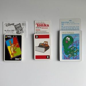 Bundle of Card Games - My First UNO, Tonka Crazy 8’s, Fish